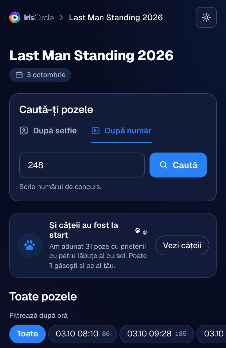 Căutarea după numărul de concurs, pe telefon